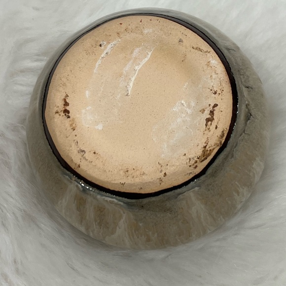 Bundle of 2 Glazed Flower Pots Planters ~ One w/Flower Frog Kenzan/ Ikebana - Picture 7 of 16